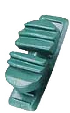 Walking Heel Synthetic Rubber, Green, Heel Cushion