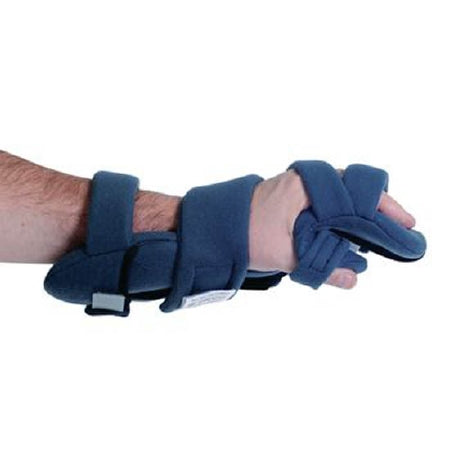 Contracture Wrist / Hand / Finger Orthosis Rolyan® HANZ™ Antimicrobial Fabric Right Hand Blue Small