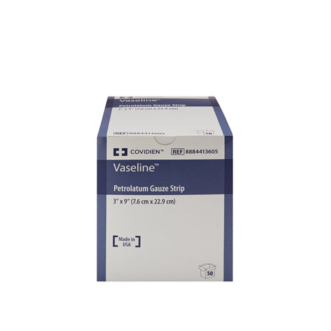 Petrolatum Impregnated Dressing Vaseline® Rectangle 3 X 9 Inch Sterile #8884413605