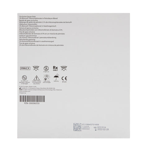 Xeroform Petrolatum Impregnated Dressing Xeroform™ Occlusive Strip 5 X 9 Inch Sterile #8884433605