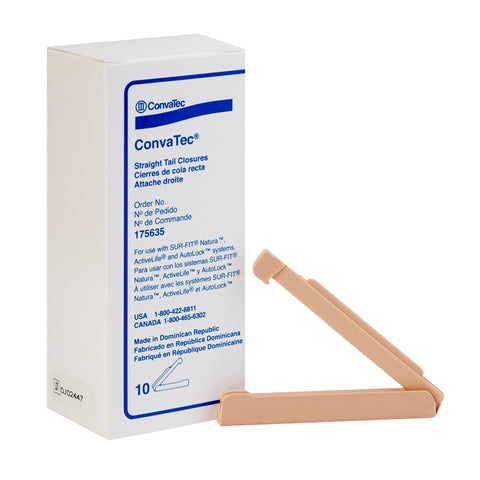 ConvaTec Tail Closure Clamp Flexible Plastic #175635