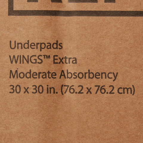 Disposable Underpad Simplicity™ Extra 30 X 30 Inch Fluff Moderate Absorbency #949B10