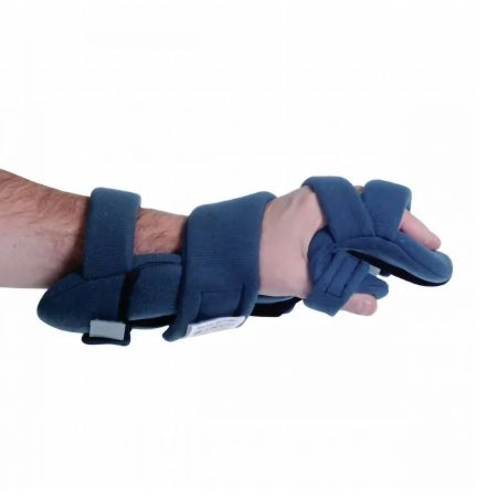 Contracture Wrist / Hand / Finger Orthosis Rolyan® HANZ™ Antimicrobial Fabric Right Hand Blue Large