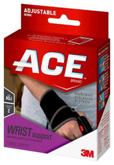 Wrist Support 3M™ Ace™ Low Profile / Wraparound Neoprene Blend Left or Right Wrist Black One Size Fits Most