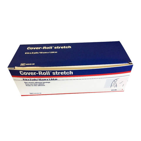 Dressing Retention Tape with Liner Cover-Roll® Stretch Nonwoven Polyester  White NonSterile