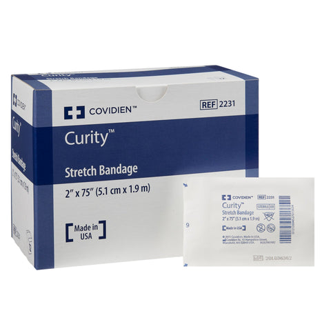Conforming Bandage Curity™ Cotton / Polyester 1-Ply Roll Shape Sterile