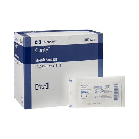 Conforming Bandage Curity™ Cotton / Polyester 1-Ply Roll Shape Sterile