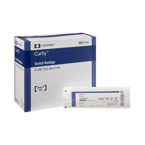 Conforming Bandage Curity™ Cotton / Polyester 1-Ply Roll Shape Sterile
