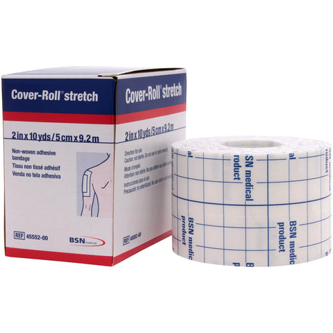 Dressing Retention Tape with Liner Cover-Roll® Stretch Nonwoven Polyester  White NonSterile