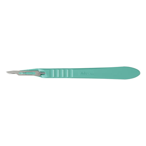 Scalpel Miltex® No. 15 Stainless Steel / Plastic Classic Grip Handle Sterile Disposable #4-415
