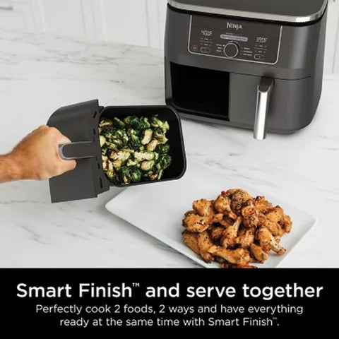 Ninja Foodi 6-In-1, 8 Quart 2-Basket Air Fryer with Dualzone Technology
