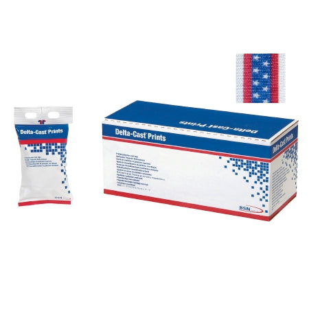 Cast Tape Delta-Cast® Prints 3 Inch X 12 Foot Polyester Stars and Stripes Print