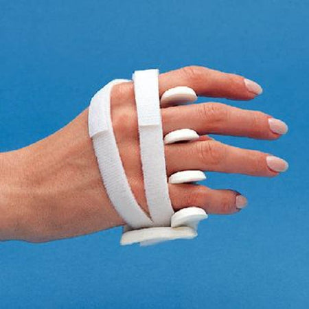 Ulnar Deviation Splint LMB Soft Core Wire-Foam™ Foam / Wire Right Hand White Size C 2-7/8 to 3-1/4 Inch MCP Width