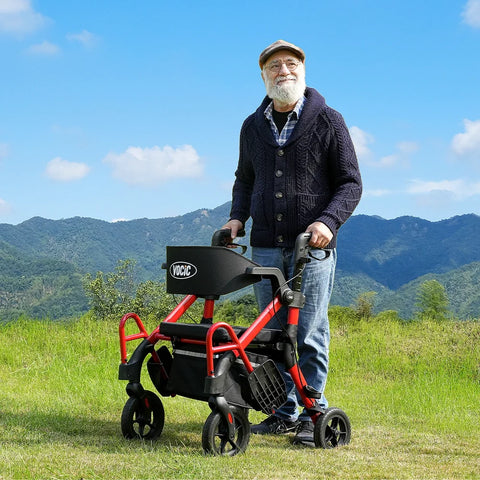 Versatile 2-in-1 Rollator Walker #Z55