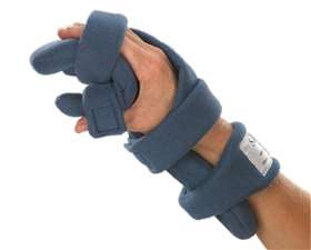 Resting Hand Splint SoftPro™ Functional Fabric Left Hand Blue Large 3-1/2 to 4 Inch MCP Width