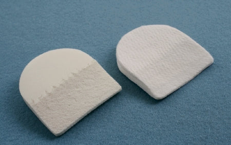 Beveled Heel Pad 2-3/4 X 3-1/8 Inch, White, 1/4 Inch Thick White Orthopedic Felt, Without Adhesive