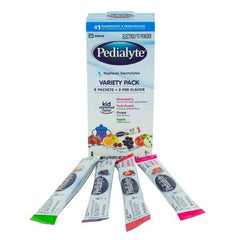 Oral Electrolyte Solution Pedialyte® Powder Packs Fruit Punch / Grape / Apple / Strawberry Flavor 0.3 oz. Electrolyte