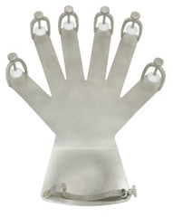 Surgical Hand Immobilizer Malleable PEEK / Stainless Steel Left or Right Hand Gray One Size Fits Most