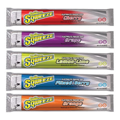 Oral Electrolyte Solution Sqwincher® Squeeze Freezer Pop Cherry / Grape / Lemon-Lime / Mixed Berry / Orange Flavor 3 oz. Electrolyte