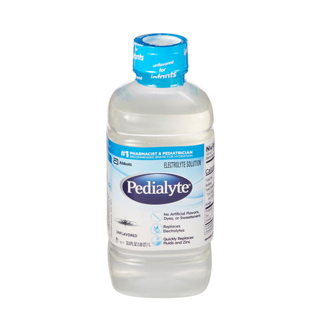 Oral Electrolyte Solution Pedialyte® Classic Unflavored 33.8 oz. #00336