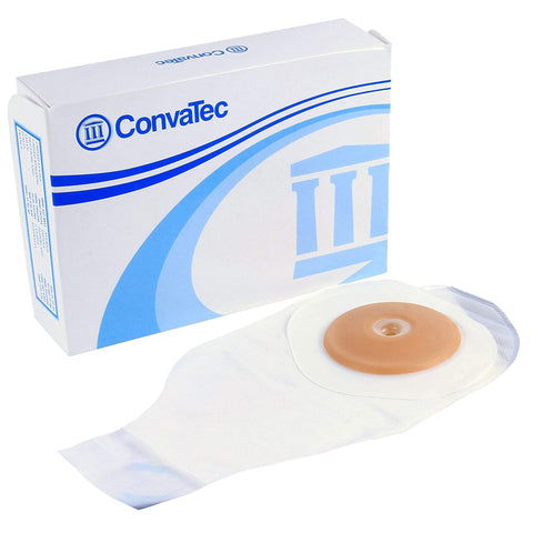 ConvaTec Colostomy Pouch ActiveLife® 175779 One-Piece System 12 Inch Length Flat, Pre-Cut 1 Inch Stoma Drainable
