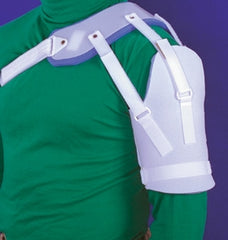 Shoulder Sling AliMed® Hemi-Shoulder Sling Medium Polyethylene and Plastazote® Foam / Polyester Hook and Loop Strap Closure Right Shoulder