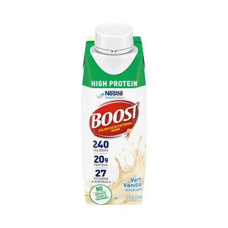 Oral Supplement Boost® High Protein Very Vanilla Flavor Liquid 8 oz. Carton