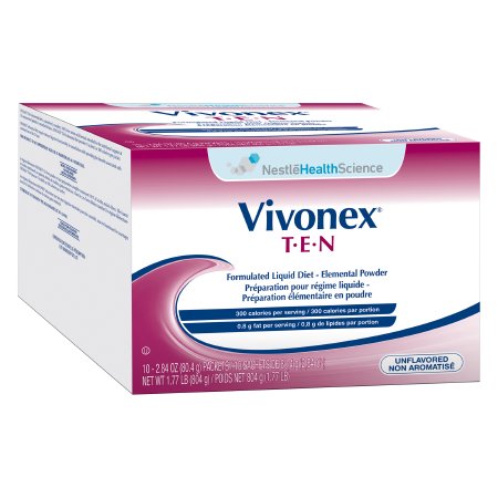 Oral Supplement Vivonex® T.E.N Unflavored Powder 2.84 oz. Individual Packet