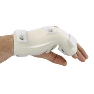 Boxer Fracture Splint with MP Flexion G-Force Plastic / Foam Left Hand White Medium