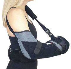 Shoulder Brace with Abduction Pillow and Ball Kahuna Brace® One Size Fits Most Aluminum / EVA / Foam / Plastic Buckle Closure / Hook and Loop Strap Closure Gunslinger Left or Right Arm