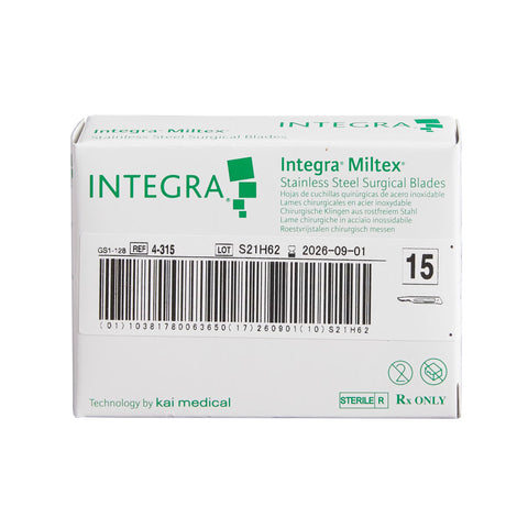 Surgical Blade Miltex® Stainless Steel No. 15 Sterile #4-315