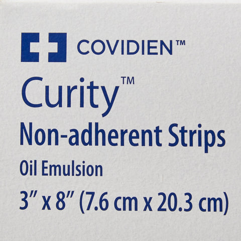 Cardinal Oil Emulsion Impregnated Dressing Curity™ Rectangle 3 X 8 Inch Sterile #6113