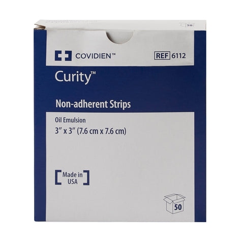 Oil Emulsion Impregnated Dressing Curity™ Square 3 X 3 Inch Sterile #6112