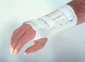 Wrist / Hand Splint PlastiCast Polyethylene / Foam / Stockinette Right Hand White Medium