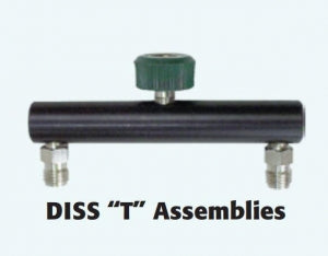 Precision Medical DISS "T" Assemblies with Check Valves