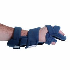 Hand Contracture Orthosis Rolyan® HANZ™ Antimicrobial WHFO Fabric Left Hand Blue X-Small 5-3/4 to 6-1/2 Inch Length