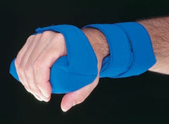 Wrist / Forearm Splint AliMed® Grip Ethafoam / Kydex® Thermoplastic Right Hand Blue One Size Fits Most