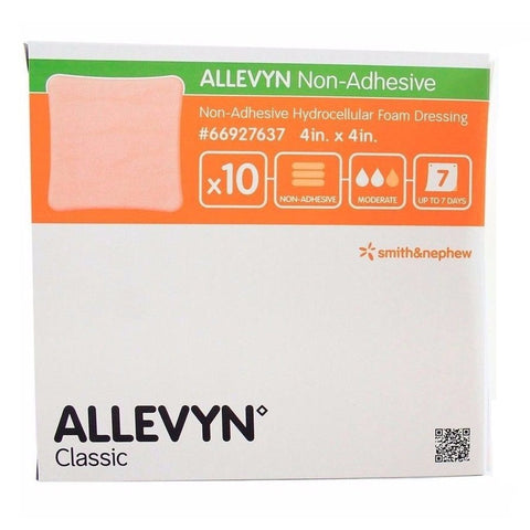 Smith & Nephew Foam Dressing Allevyn 4 X 4 Inch Without Border Film Backing Nonadhesive Square Sterile #66007637