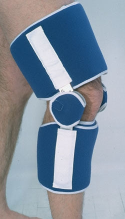 Knee Brace AliMed® Easy-On Medium Hook and Loop Strap Closure 17-1/2 to 20 Inch Circumference Left or Right Knee