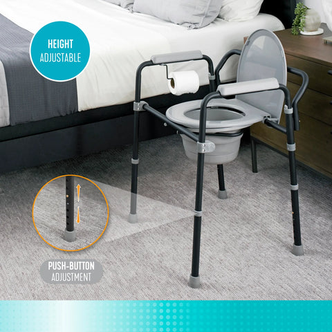Stander Universal Bedside Commode #2300, 1 EACH