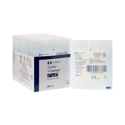 I.V. Sponge Curity™ Nonwoven 2 X 2 Inch 6-Ply Sterile