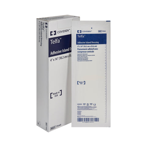 Adhesive Dressing Telfa™  Nonwoven Rectangle White Sterile #7539LF