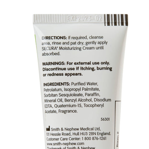 Hand and Body Moisturizer Secura™ 3 oz. Tube Unscented Cream #59431900