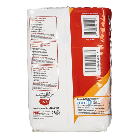 Incontinence Brief Tranquility® Slimline® Adult Medium Unisex Disposable Heavy Absorbency #2122