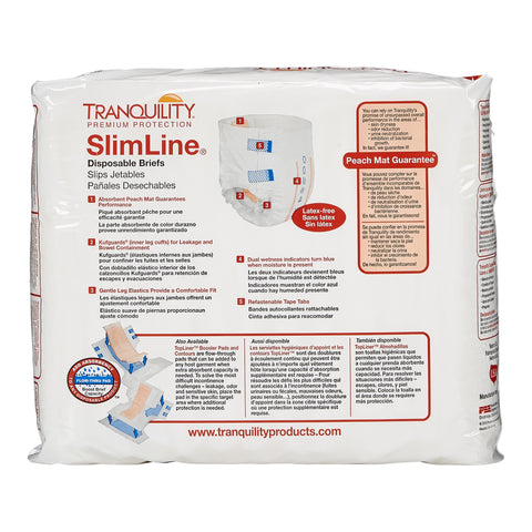 Incontinence Brief Tranquility® Slimline® Adult Medium Unisex Disposable Heavy Absorbency #2122