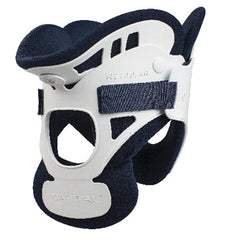 Rigid Cervical Collar with Replacement Pads Capital™ Preformed Adult Short Two-Piece / Trachea Opening