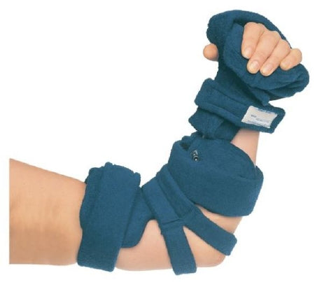 Elbow / Hand Combination Orthosis with Hand Roll Comfy™ Adult 11 to 15 Inch Bicep Circumference / 14-1/2 to 18 Inch Total Length Navy Blue