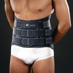 Back Brace M-Brace #572 Lumblock Large Hook and Loop Closure 33-1/2 to 43-1/2 Pelvic Circumference 13 Inch Back Height to 8 Inch Front Height Adult