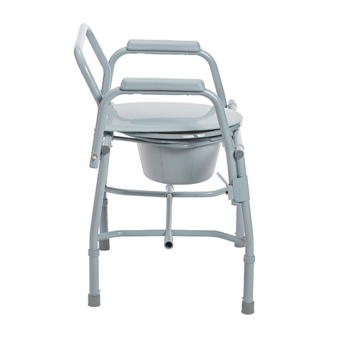 Drive Medical Deluxe Steel Drop Arm Commode, 300 lbs. Weight Capacity #11125KD-1