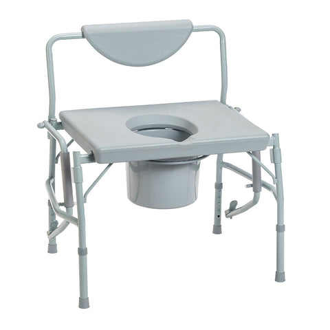 Drive Medical Deluxe Bariatric Drop-Arm Commode #11135-1